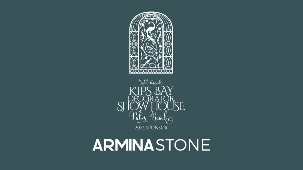 Kips Bay Show House Palm Beach 2025, Armina Stone sponsorship banner